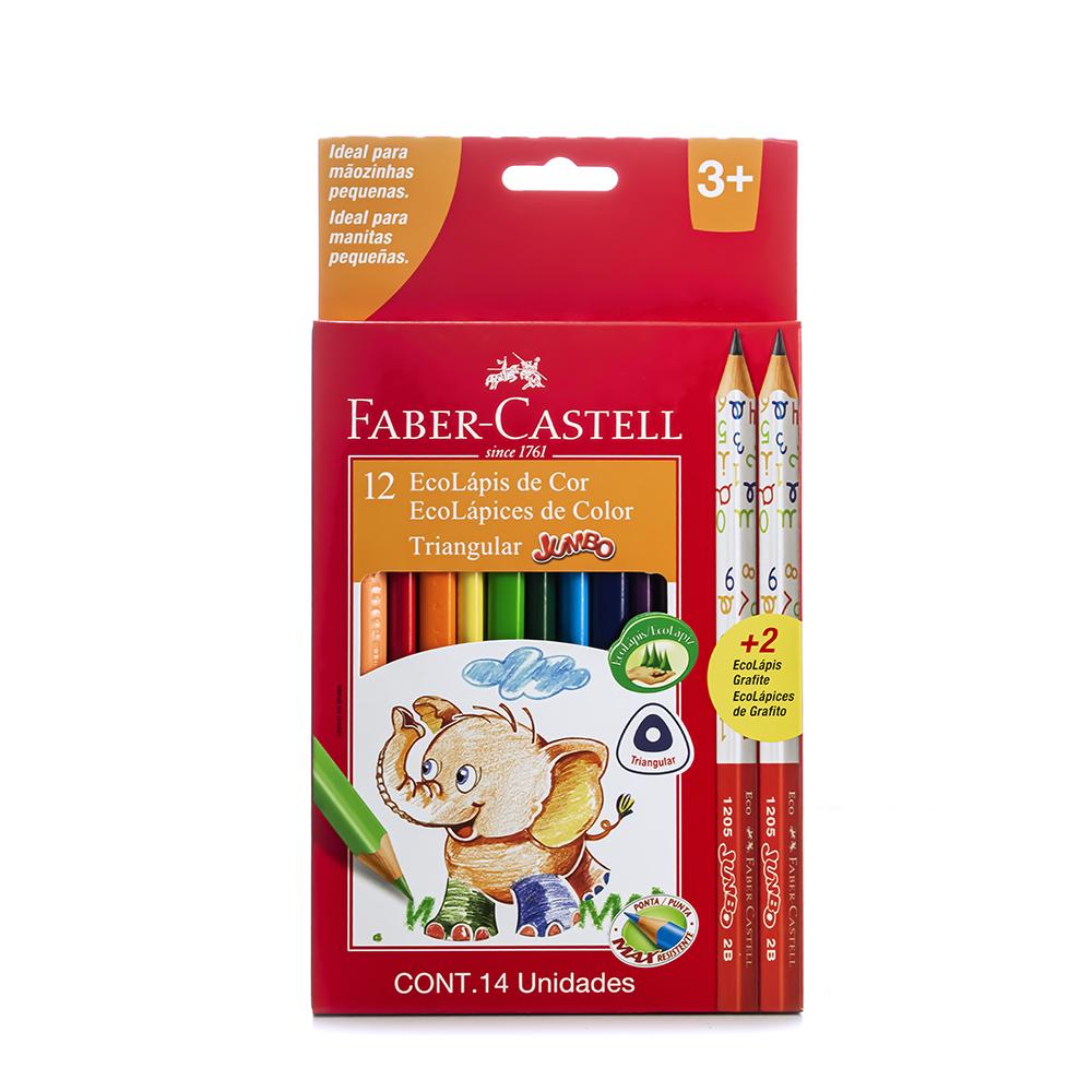 ROTULADOR JUMBO Faber CASTELL 12 Colores