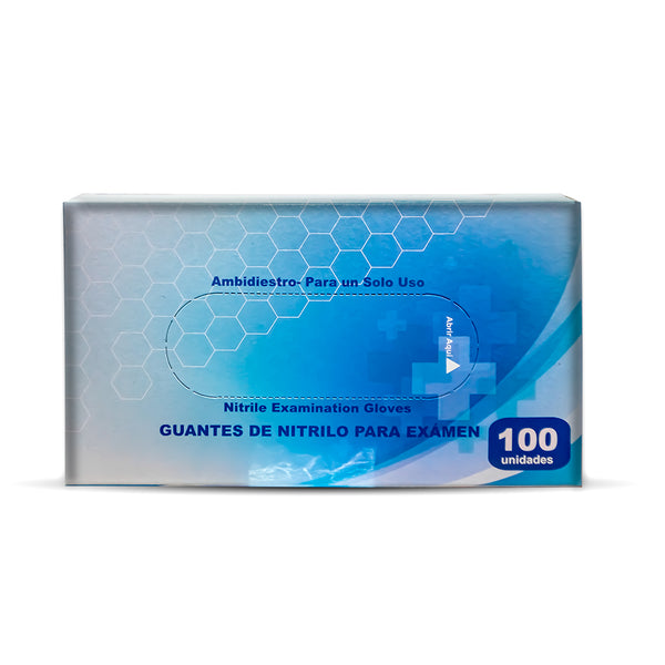 Guantes nitrilo 10 gramos x 50unidades talla m flumisa - Ofimarket