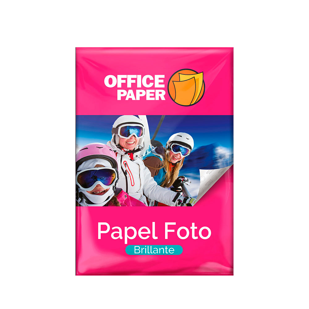 Papel Fotográfico Brillante A4 180 gr x 20 hojas Office Paper