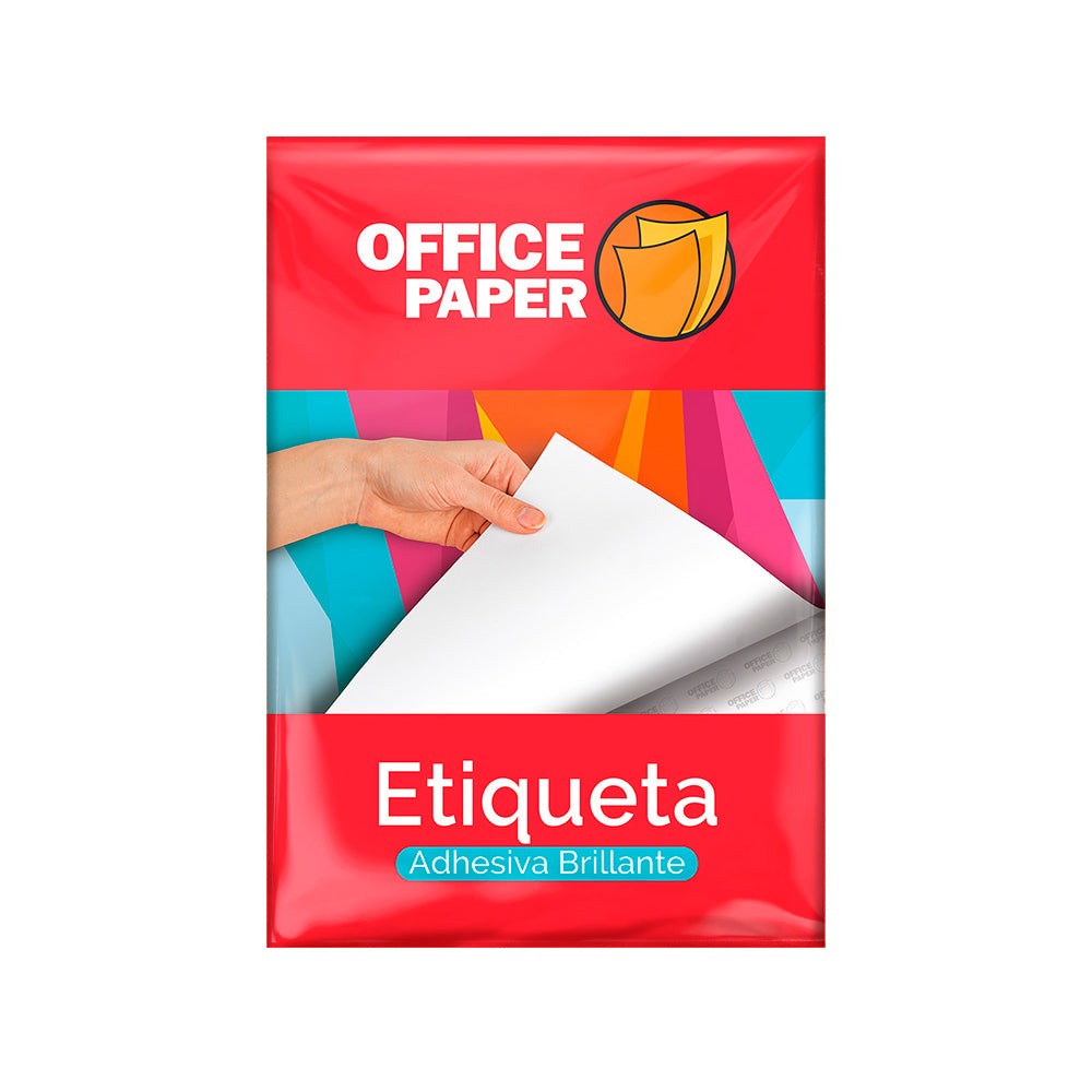 Etiqueta Inkjet Brillante A4 x 25 hojas Office Paper