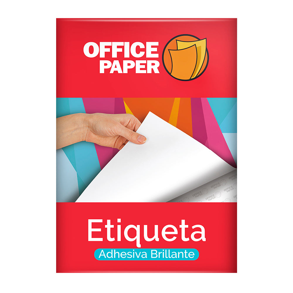 Etiqueta Inkjet Brillante A4 x 100 hojas Office Paper