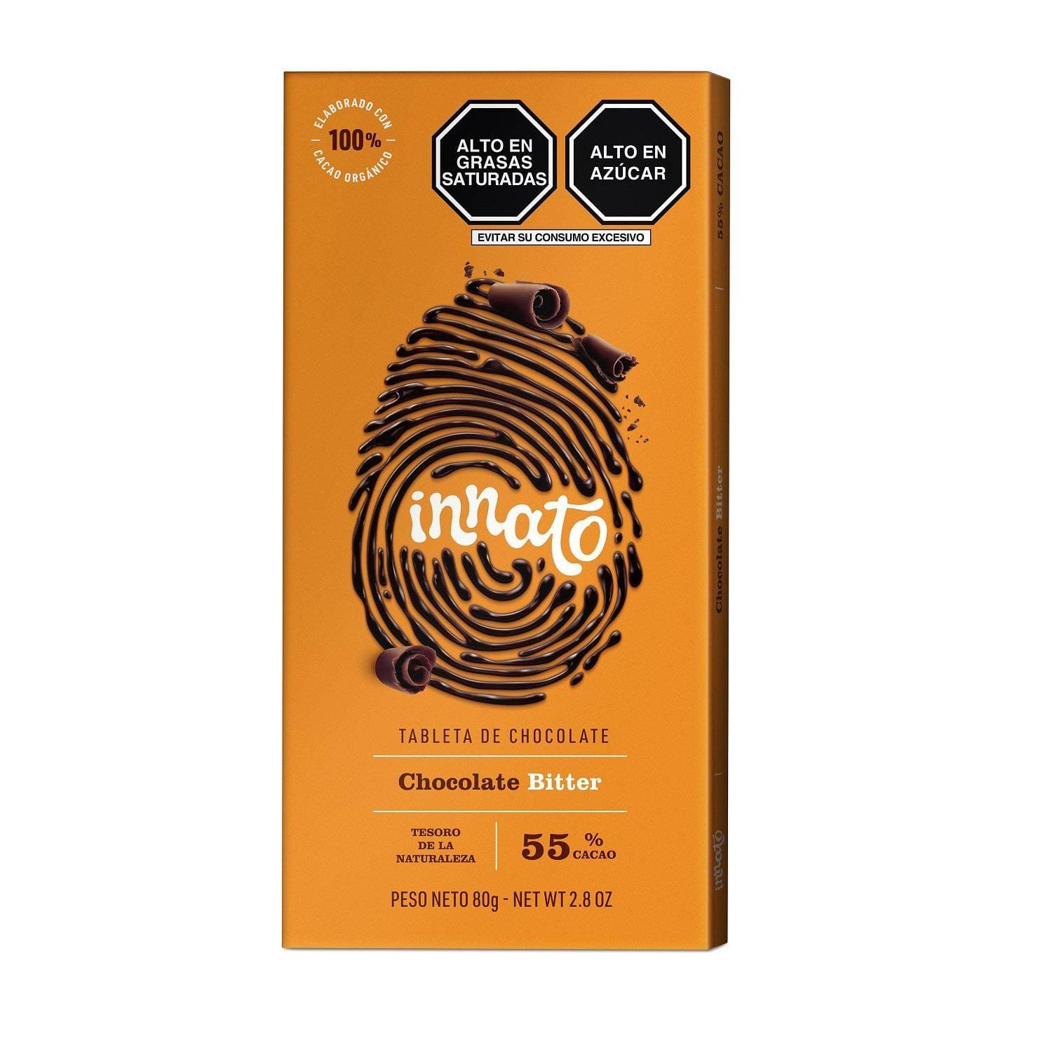 Chocolate bitter 55% cacao 80 gr Innato