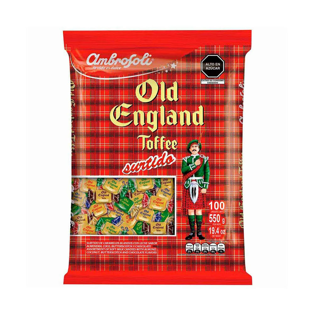 Toffee surtido Old England 5.5 gr x 100 und Ambrosoli