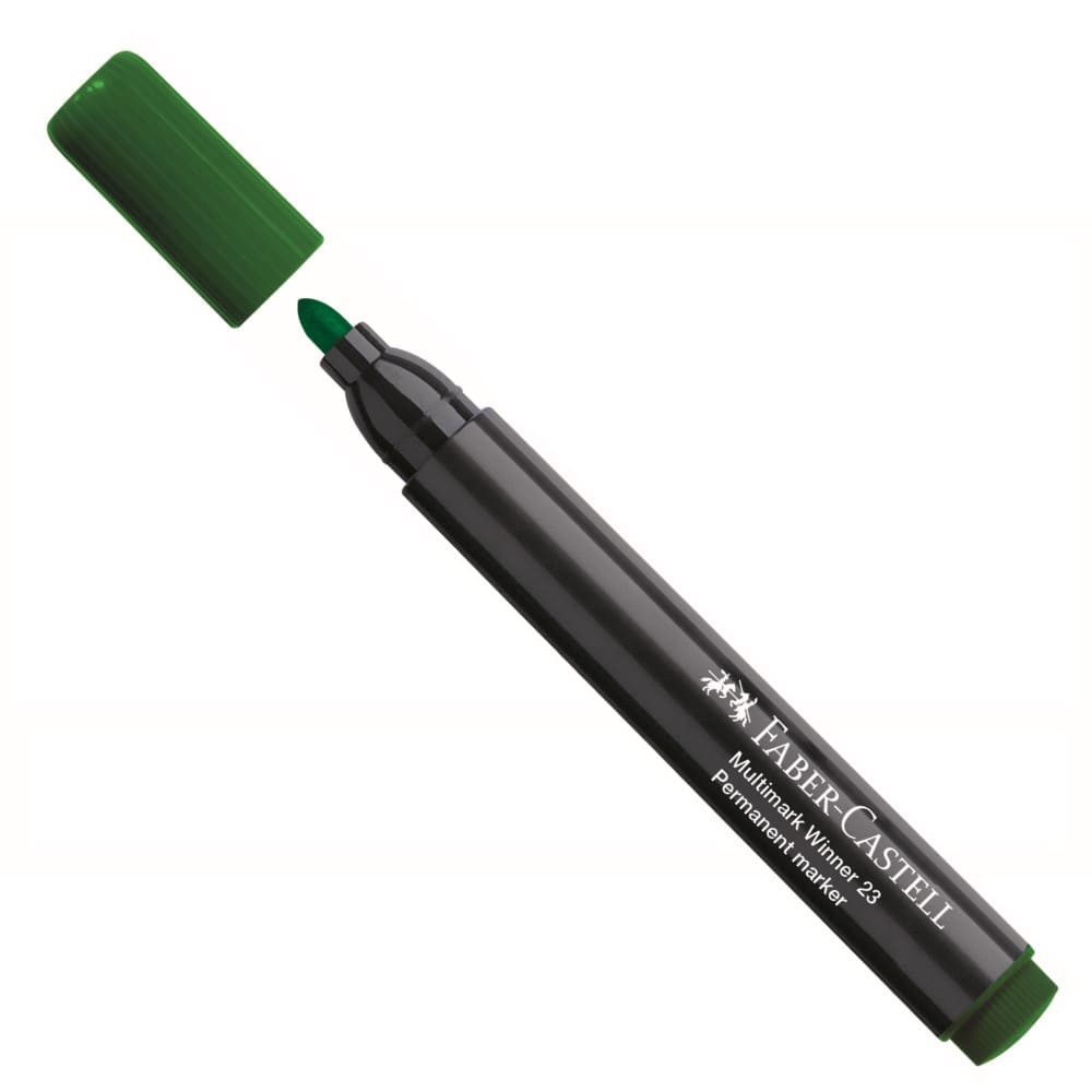 Plumón permanente verde winner 23 Faber Castell