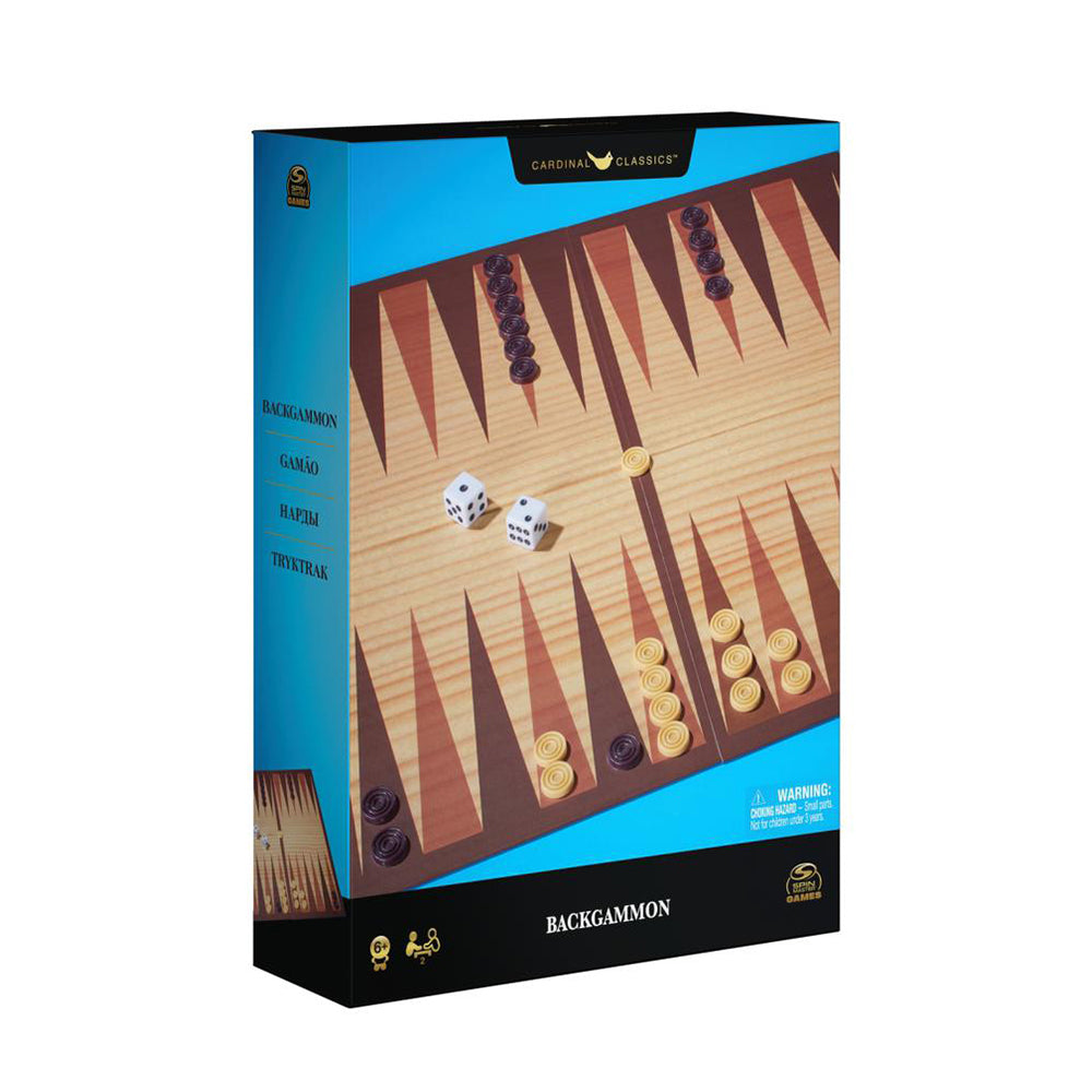 Juego de mesa backgammon spin master games 6065324