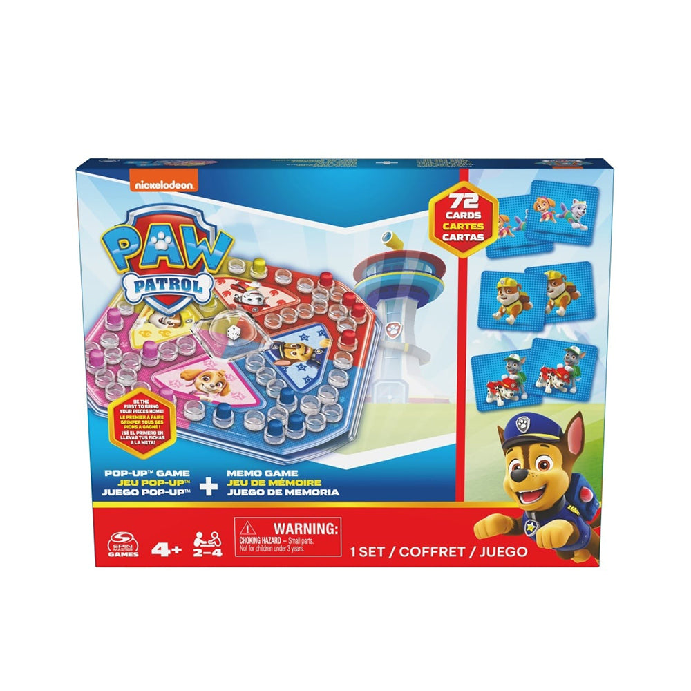 Pop up y memoria Paw Patrol