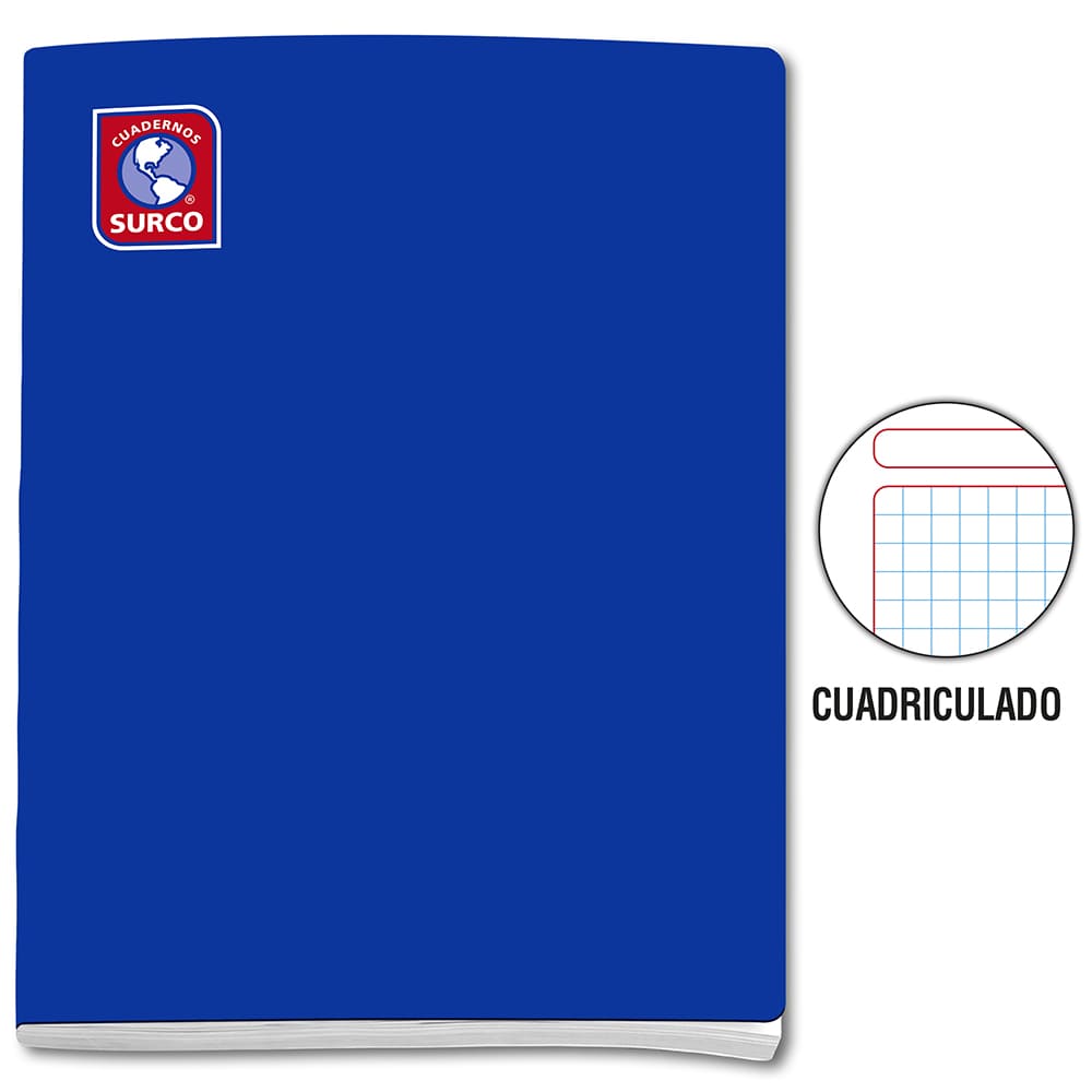 Cuaderno engrapado cuadriculado A5x80 hojas Surco