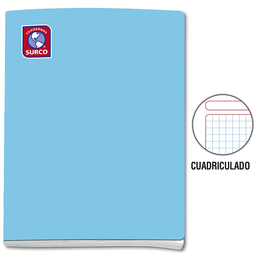 Cuaderno engrapado cuadriculado A5x80 hojas Surco