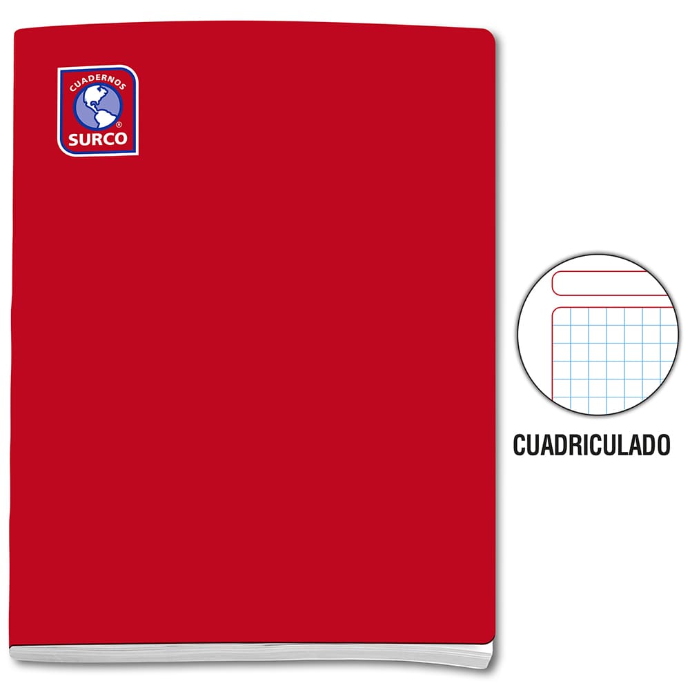 Cuaderno engrapado cuadriculado A5x80 hojas Surco