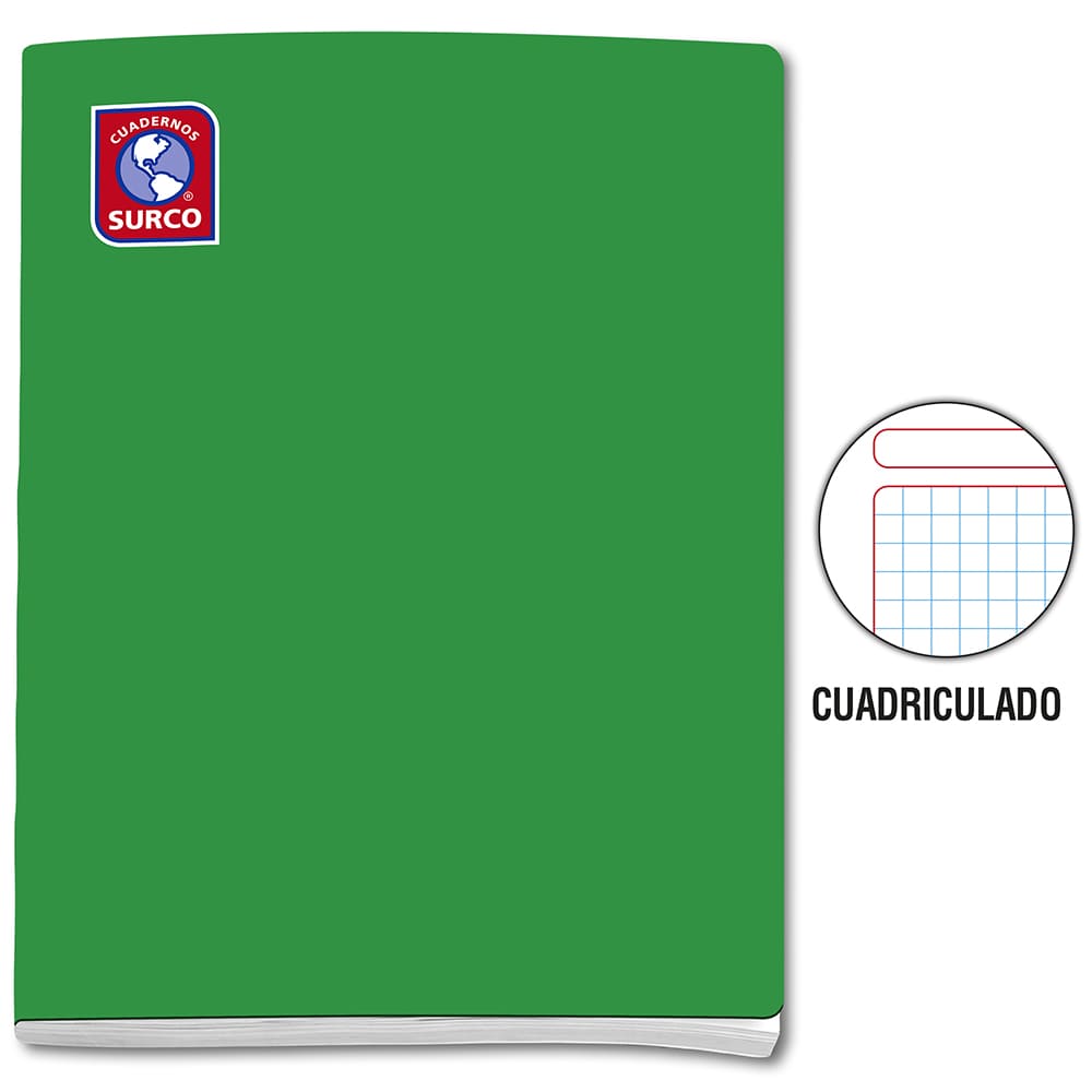 Cuaderno engrapado cuadriculado A5x80 hojas Surco