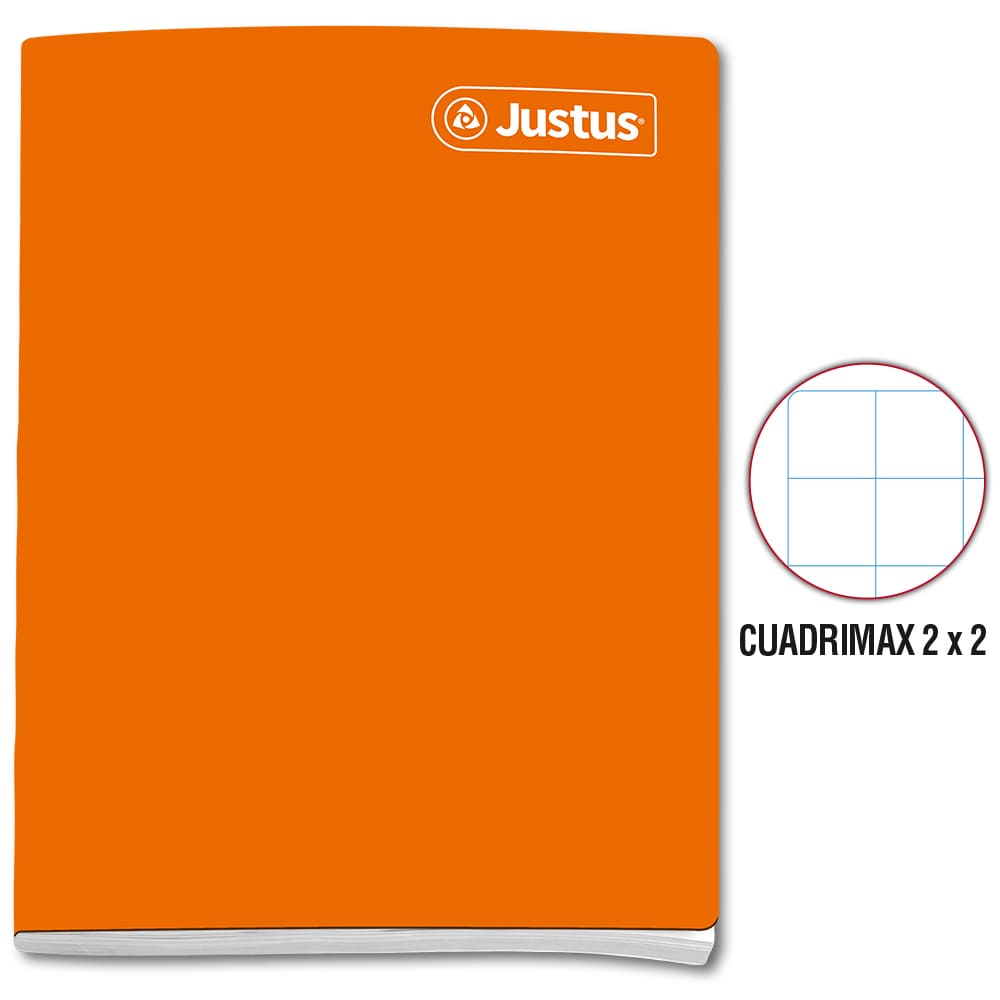 Cuaderno engrapado cuadrimax 2x2 A4x80 hojas Justus