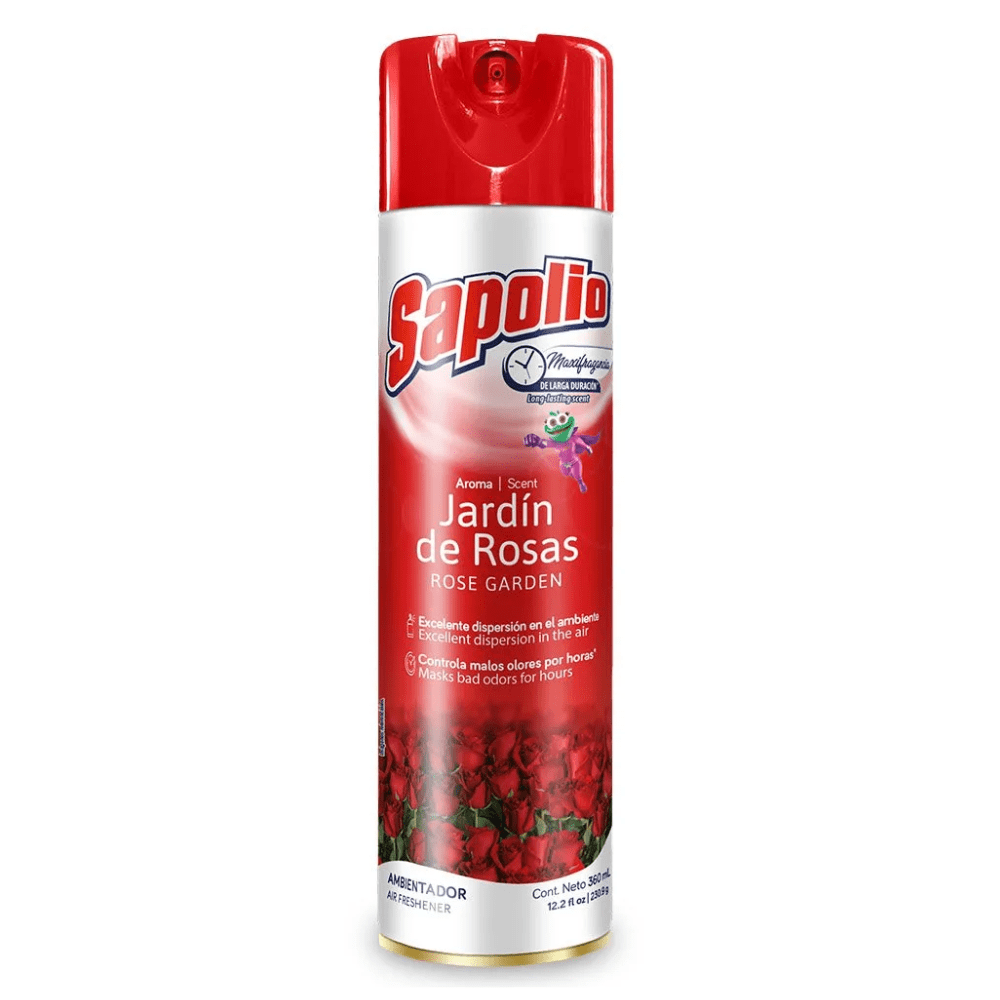 Ambientador Sapolio aroma Jardín de Rosas 360 ml.