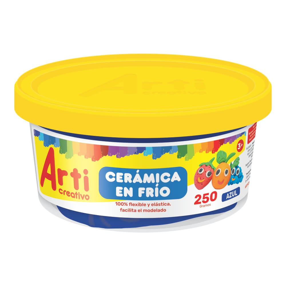 Cerámica en frío pote 250 gr azul Arti Creativo