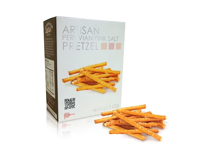 Pretzel artesanal con sal de maras caja x 110 gr