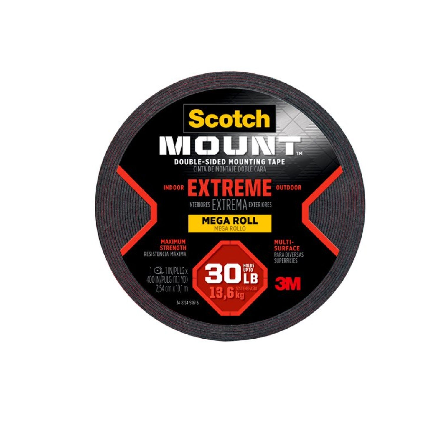 Cinta de montaje extrema 414h 1" x 10.1 mt Scotch