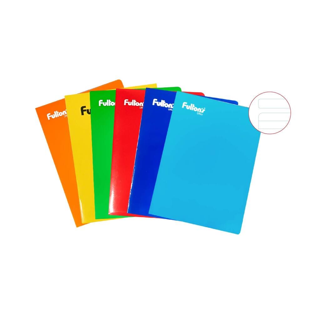 Cuaderno engrapado rayado A4 80h Fultons