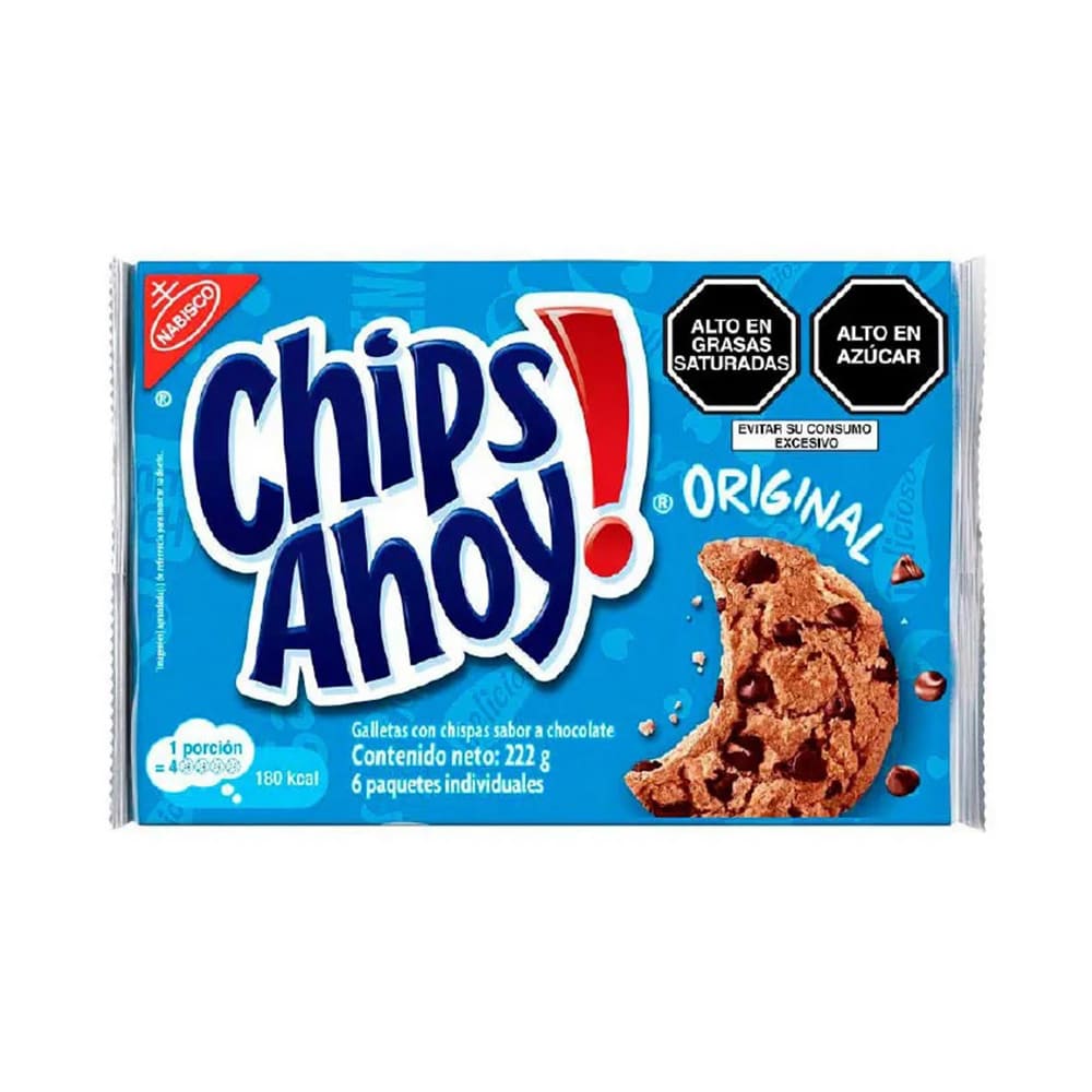 Galleta chips ahoy 37 gr pack x 6 un Nabisco