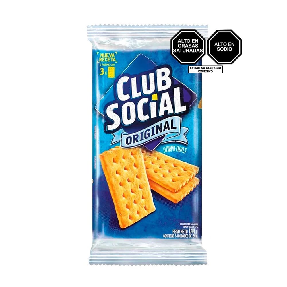 Galleta club social 24 gr pack x 6 un Nabisco