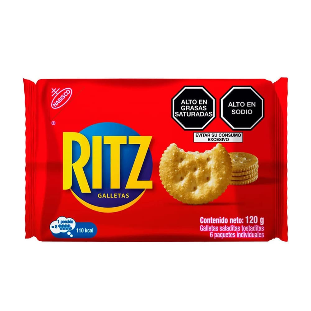 Galleta Ritz 20 gr pack x 6 un Nabisco