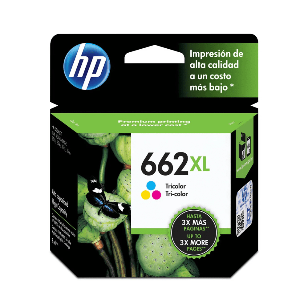 Tinta CZ106AL 662XL DJ 2515/3515 Tricolor 330 Pag HP