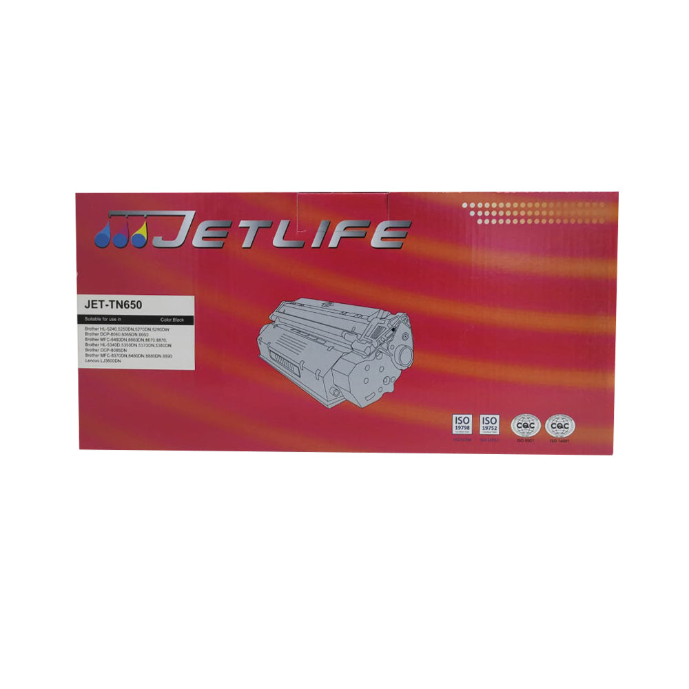 TONER COMPATIBLE JETLIFE BR TN650/5340/8085 BLACK 8,000 PG