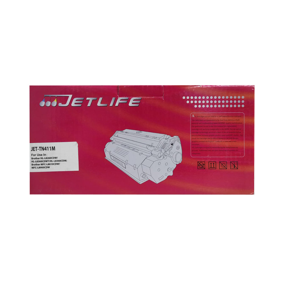 TONER COMPATIBLE JETLIFE BR TN411M MAGENTA 1,800 PG