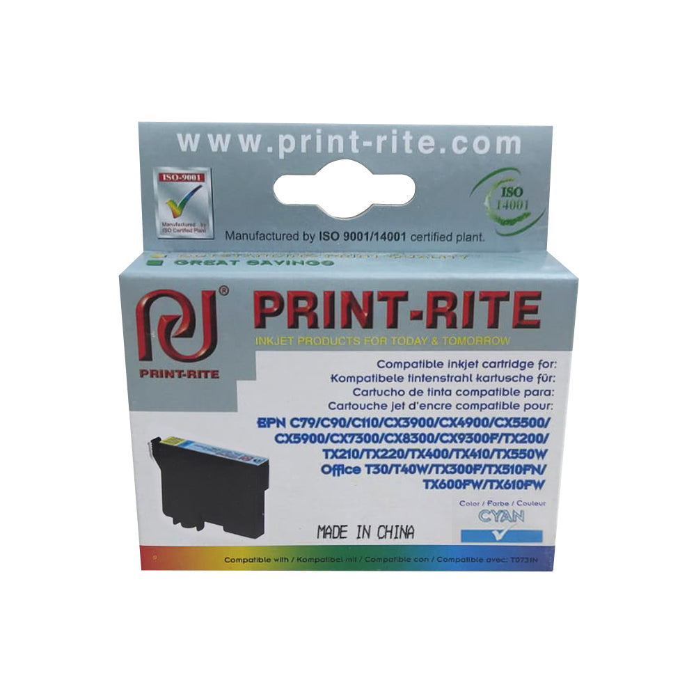 TINTA COMPATIBLE PRINT RITE T073220 C79 CYAN 7ML