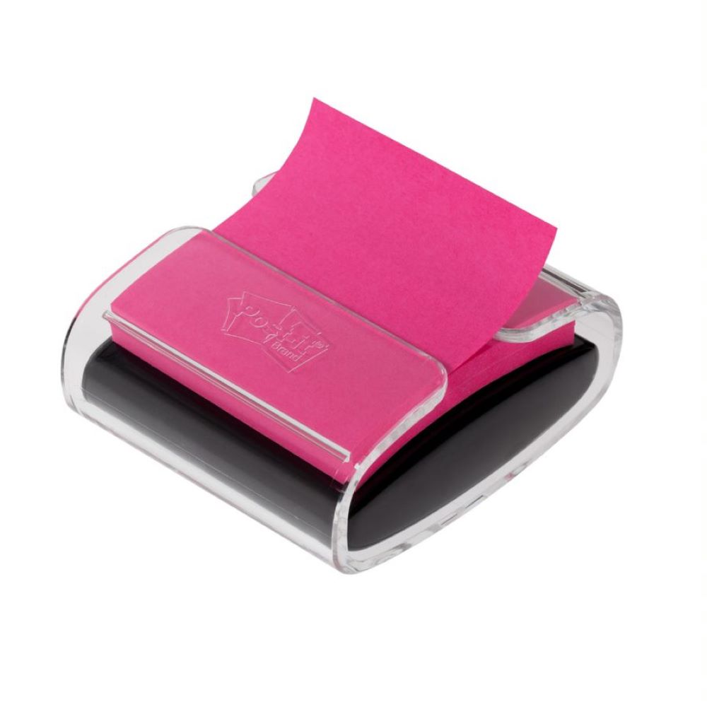 Dispensador de notas adhesivas post-it pop up, color negro, 76 mm x 76 mm