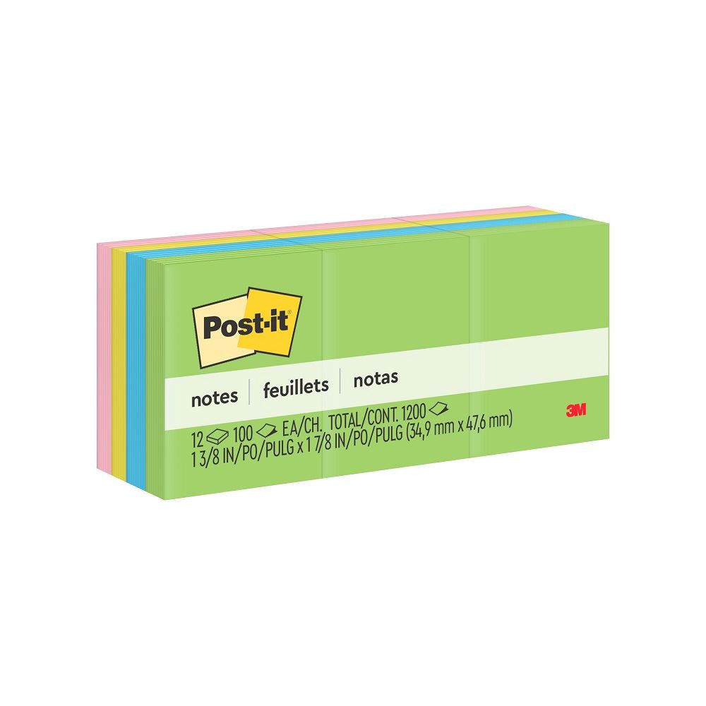 Post-it notas adhesivas 653 coleccion jaipur 3.8 cm x 5.1 cm 100 hojas por pad