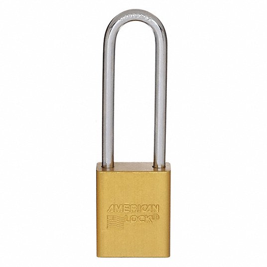 Candado de bloqueo amarillo al kd altura de arco 3" american lock