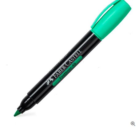 Resaltador verde textmarket 49 faber castell