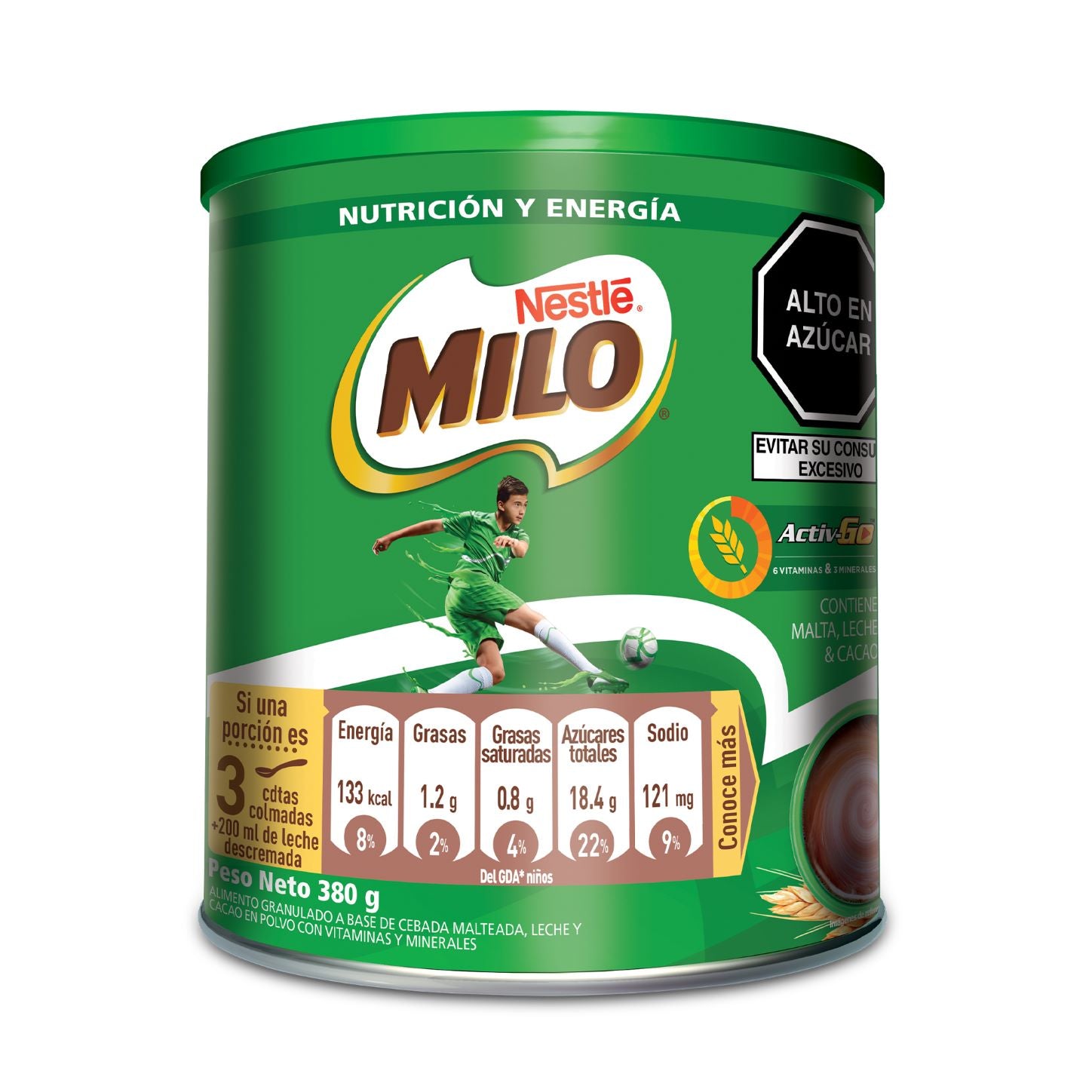 Fortificante activa go 380 gr milo