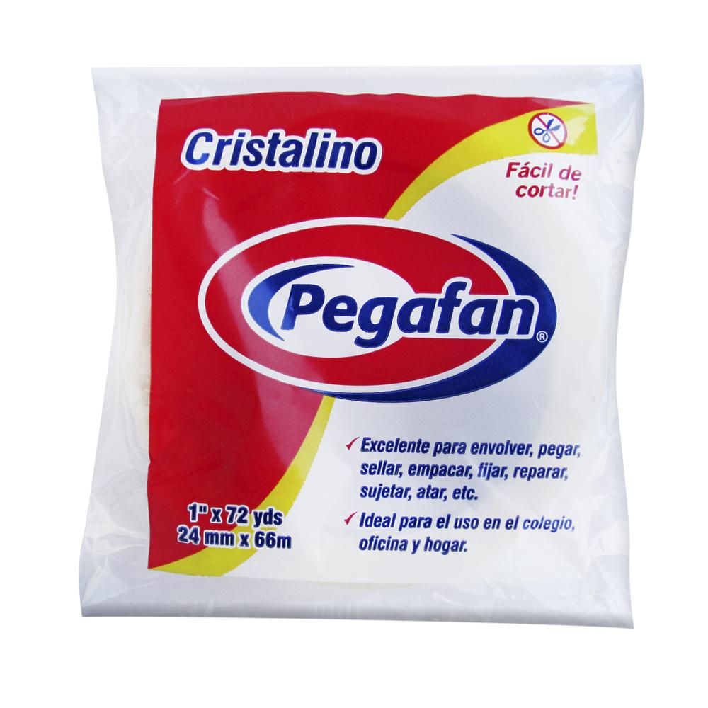 Cinta adhesiva cristalino 1 x 72 yardas Pegafan