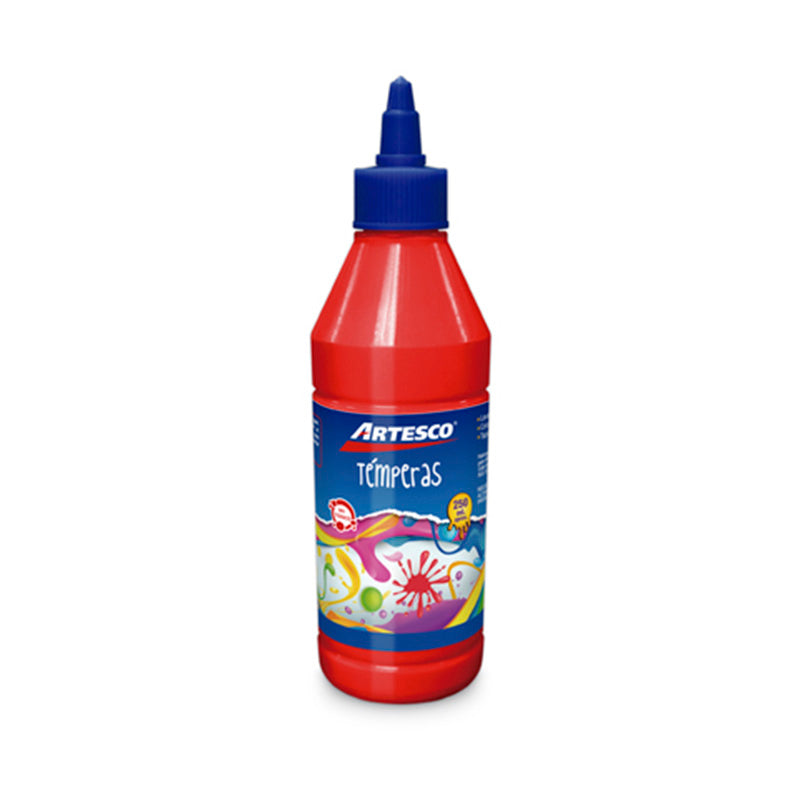 Témpera rojo 250 ml Artesco