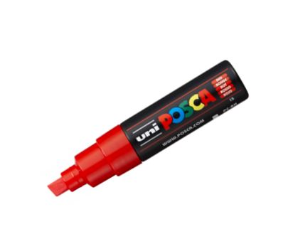 Plumón tipo témpera posca pc 8k rojo