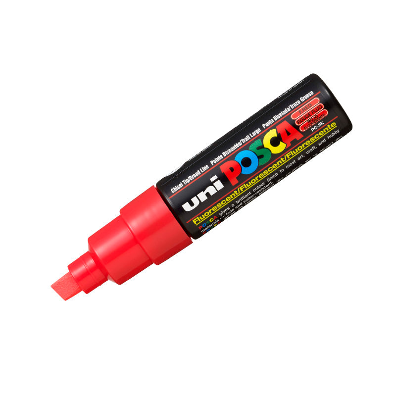 Plumón tipo témpera posca pc 8k rojo fluorescente