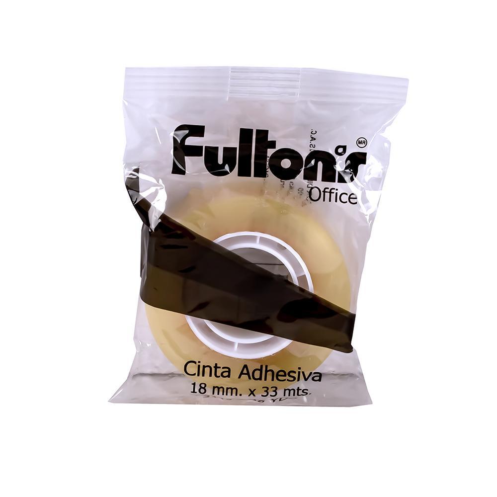 Cinta adhesiva cristalino 3/4 x 36 yardas Fultons