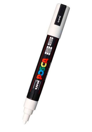 Plumón tipo témpera posca pc 5m blanco Uniball