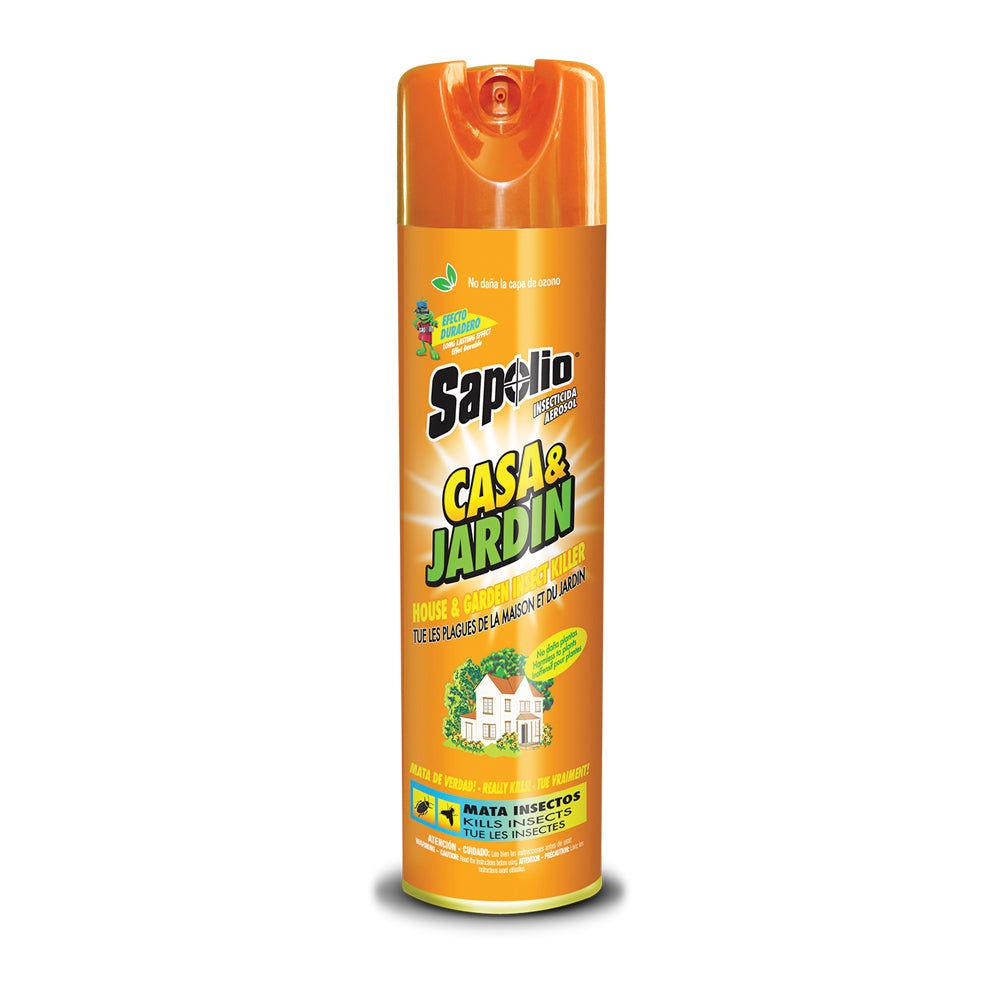 Insecticida spray casa y jardin 360 ml sapolio